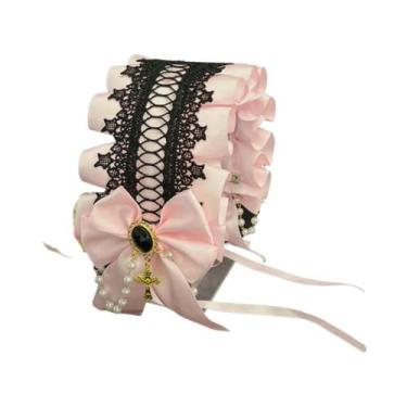 Imagem de Acessórios De Cabelo Femininos Góticos Lolita Com Renda Larga, Feitos 