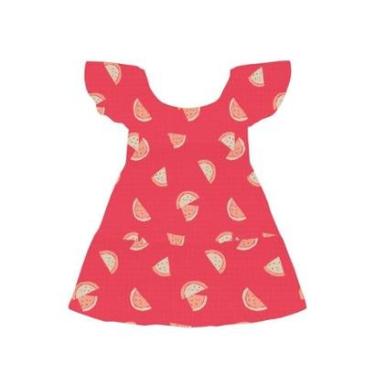 Imagem de Vestido infantil menina texturizado de melancia Brandili-Feminino