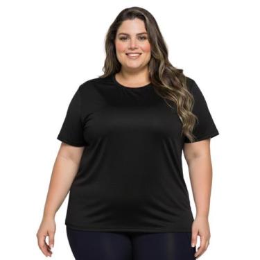 Imagem de Camiseta Térmica Plus Size Manga Curta Feminina Proteção Solar Uv Dry 