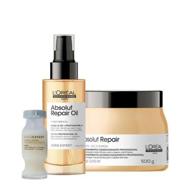 Imagem de Kit L'Oréal Professionnel Serie Expert Absolut Repair Gold Máscara G Ó
