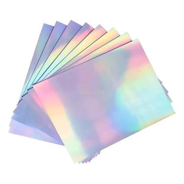 Imagem de Papel Vinil Holografico A Prova Dgua Jato De Tinta A4 20fls Cor:Hologr