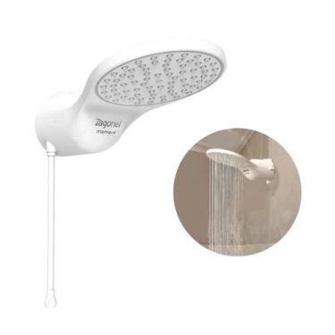 Imagem de Chuveiro Ducha Moment Eletrônica 220v 7500w Branca Zagonel