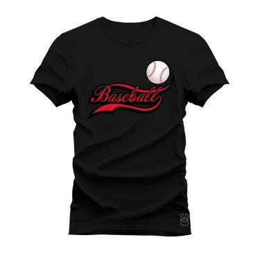Imagem de Camiseta Plus Size Estampada Algodão Unissex Baseball-Unissex