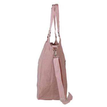 Imagem de Bolsa Sacola Lisa Pelucia Espaçosa Alça Transversal Reforçada Dia Dia 