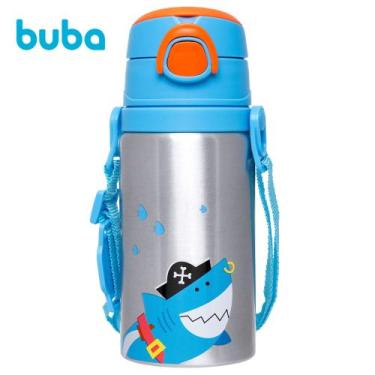 Imagem de Garrafinha Garrafa Infantil De Alumínio C/ Canudo Silicone Aventuras -