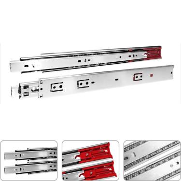 Imagem de Corrediça Zincada 400 Mm Com Amortecedor 2 Unidades Tradestar