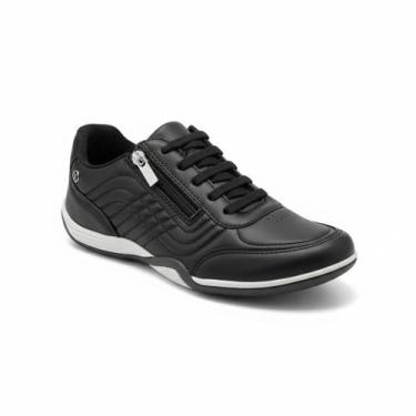 Imagem de Kolosh Tênis Preto Zíper Lateral Ortopédico Feminino -, Preto, 35