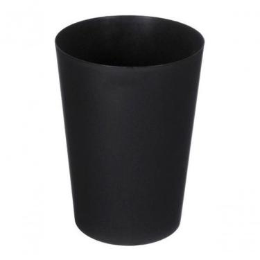 Imagem de Cesto Lixeira Plástico sem Tampa 22L Jsn Abertura Manual Uso Comercial Preto Higipack