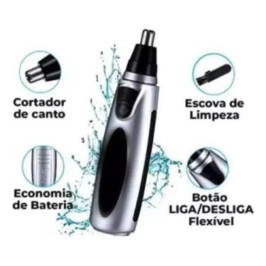 Imagem de Maquina Aparador Removedor de Pelos Nariz e Ouvido Elétrico/Portátil D