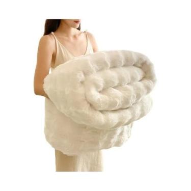 Imagem de Cobertor De Pelúcia De Flanela Dupla Face Para Escritório, Sofá, Quatr