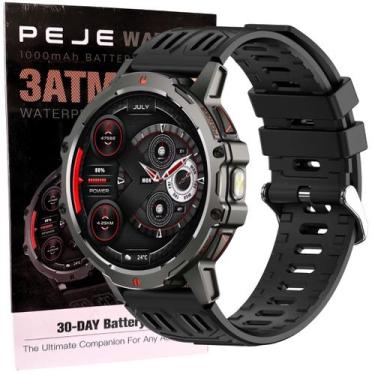 Imagem de Relogio Smartwatch Peje ZW15 3ATM Com Lanterna Masculino Redondo Espor