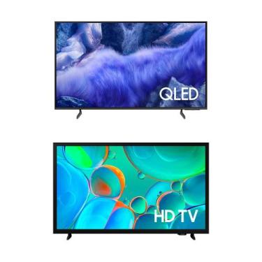 Imagem de Vision AI TV 55" QLED Ultra 4K QEF1 + Smart TV 32" HD H5000F - Samsung