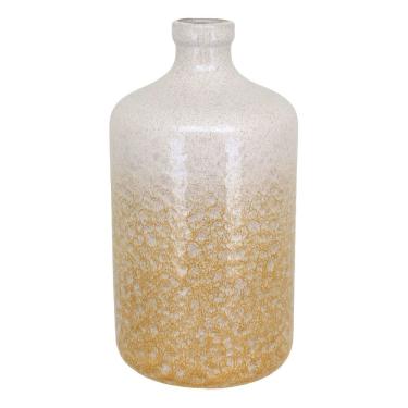 Imagem de VASO DECORATIVO ENFEITE PLANTA CERÂMICA 36x19x19cm AMARELO