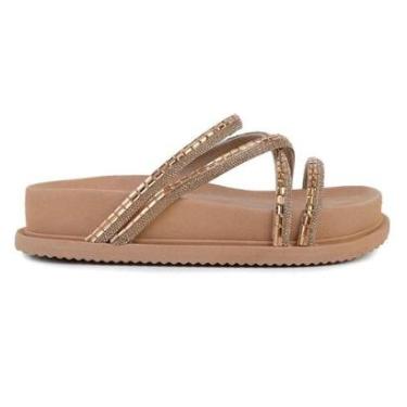 Imagem de Papete Feminina Sttern Plataforma Marrom Areia - 358-4-Feminino