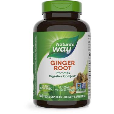 Imagem de Suplemento Nature'S Way Ginger Root 1.100 Mg 240 Cápsulas-Unissex