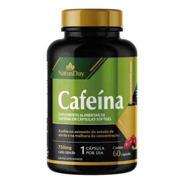 Imagem de Cafeína (60 Cápsulas) - Natusday-Unissex