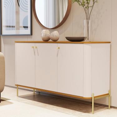 Imagem de Aparador Buffet 3 Portas com Pes Em MDF Tucupi JB Moveis