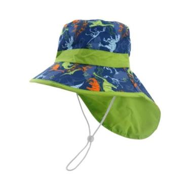 Imagem de Chapéu De Praia Infantil Com Aba Larga E Proteção UV Para Meninos E Me