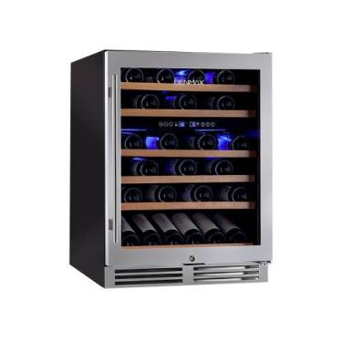 Imagem de Adega benmax compressor dual zone 51 garrafas 127v inox bac51, 110V