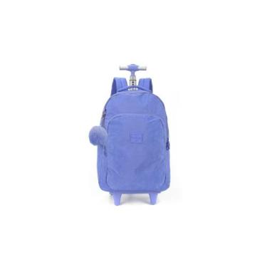 Imagem de Mochila Escolar Juvenil Rodinha Violeta Up4you, Violeta