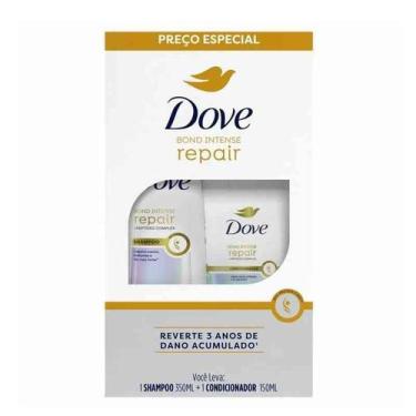 Imagem de Kit Dove Bond Intense Repair Shampoo 350ml + Condicionador 150ml