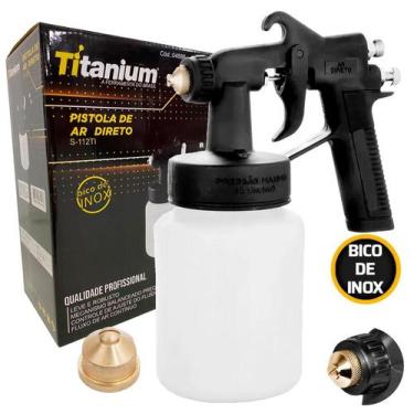 Imagem de Pistola Uso Geral Pintura Ar Direto Modelo 4001 Titanium