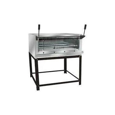 Imagem de Forno industrial lastro roma a gas 90 - inox c/ infravermelho - venanc