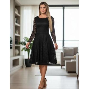 Imagem de Vestido Renda Noite 15 Festa Batizado Aniversario Batizado - ShoopWeb,