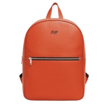 Imagem de Mochila de Couro Unissex Zup - Zup Bags, Vermelha