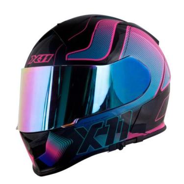 Imagem de Capacete X11 Revo Pro Tronix Rosa / Acqua, 56