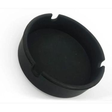 Imagem de Cinzeiro Redondo de Silicone Preto - Sem Marca