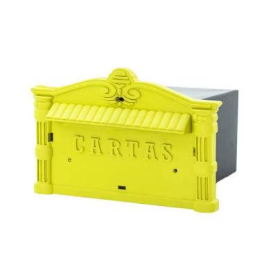 Imagem de Caixa de Correio Plástico 20cm Amarelo - Thompson