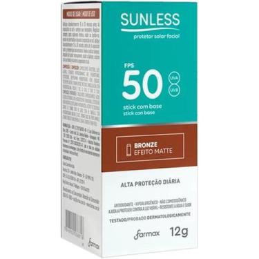 Imagem de Protetor Solar Facial Stick FPS 50 Sunless Bronze 12g