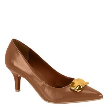 Imagem de Sapato Feminino Scarpin Salto Médio Fino Vizzano 1185.1445, Capuccino,