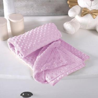 Imagem de Mantinha poa infantil/bebe avulsa - MORADA DOS ENXOVAIS, Rosa