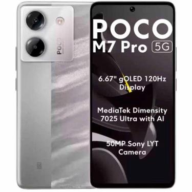 Imagem de Smartphone M7 Pro 5G 512GB 12GB RAM Dual SIM Tela 6.67 - Prata, 512GB,
