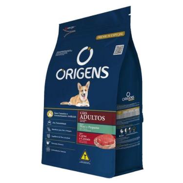 Imagem de Ração Origens Cães Adultos Mini e Pequeno sabor Carne e Cereais 15 Kg