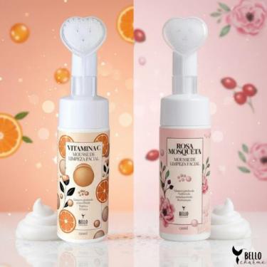Imagem de Kit 2 Mousses de Limpeza Facial Hidratação e Limpeza Profunda Vitamina