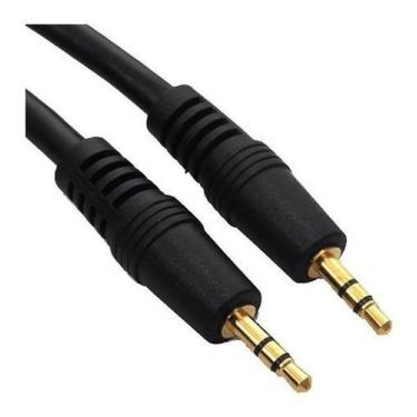Imagem de Cabo Auxiliar P2 + P2 Dourado 1,5m tablets Mp3 Mp4 Gps Aux - EMALL 