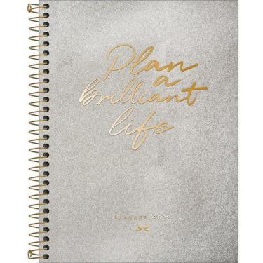 Imagem de Planner Tilibra Cambridge Shine 90g 2022, Prata