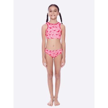 Imagem de Biquini Cropped Infantil Speedo Little Hearts, 6, Rosa