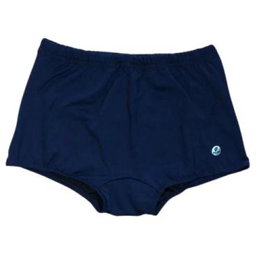 Imagem de Sunga de Praia Masculina Lisa Estampada Adulto Per Lui, Azul, M