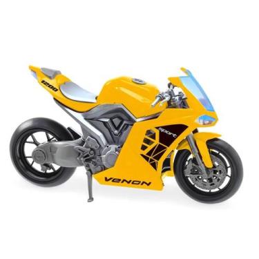 Imagem de Brinquedo Moto Venon 1200 Sport Cor:Amarelo - Usual Brinquedos, Amarel