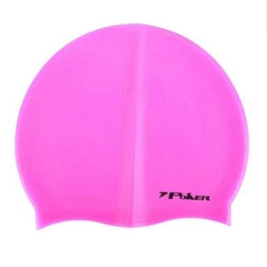 Imagem de Touca de Natação Poker 100% Silicone Adulto, Rosa