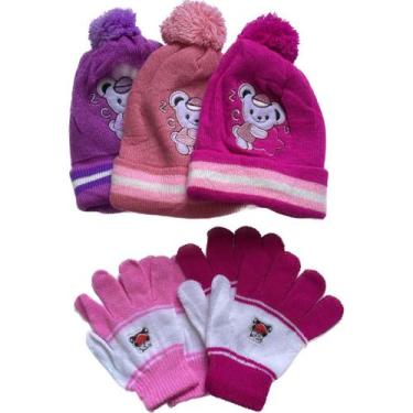 Imagem de Touca Gorro + Luva Infantil Imperdivel MODELOS DE KITS:Kit 3 Touca + 3
