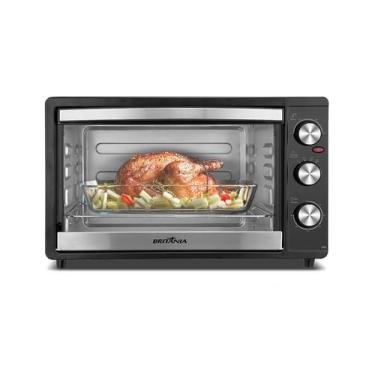 Imagem de Forno Elétrico Britânia 43L Preto Dupla Resistência BFE43, 110V