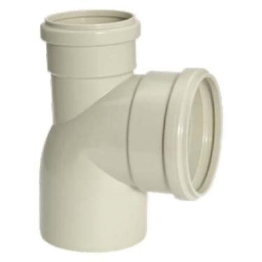 Imagem de Joelho 90 graus  com Visita para Esgoto Bolsa Soldável PVC Plastubos 100X50MM Bivolt