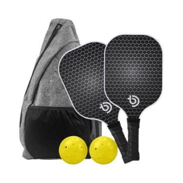 Imagem de Conjunto De Raquetes De Pickleball Em Fibra De Carbono Leve, Aprovado 