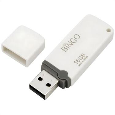 Imagem de Pen Drive Bingo 16GB - USB 2.0 - Branco - UD0Y070MBN