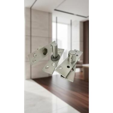 Imagem de Dobradiça Pivô Porta Pesada Aço Inox 150kg - Congratulations Store